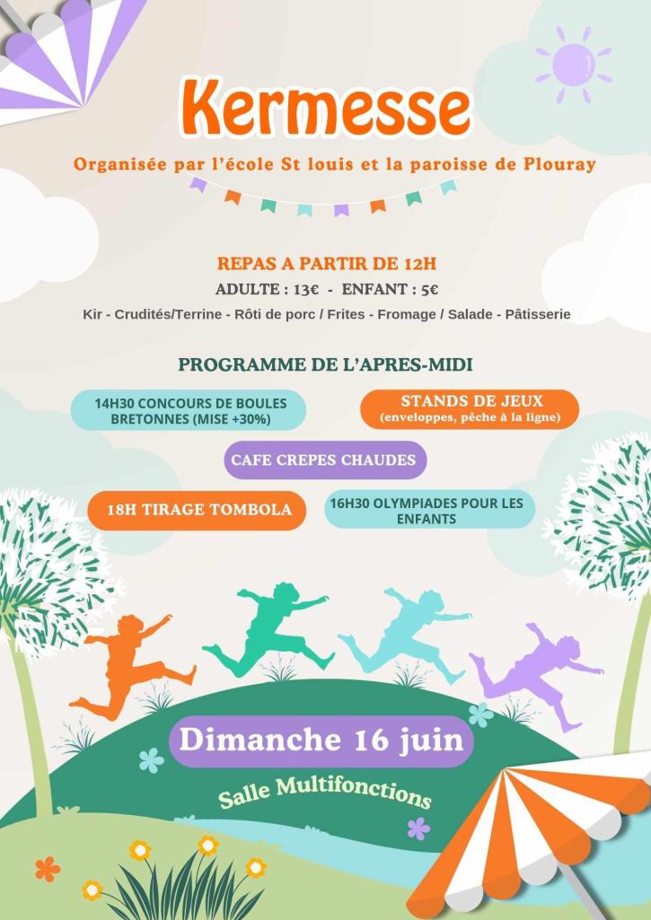 Kermesse de l'école Saint Louis Plouray